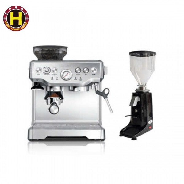 Combo máy pha cà phê Breville 870 & máy xay 020