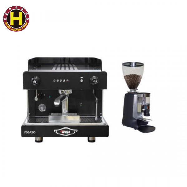 Combo máy Pha Cà Phê Wega Pegaso 1 Group & máy xay HC600