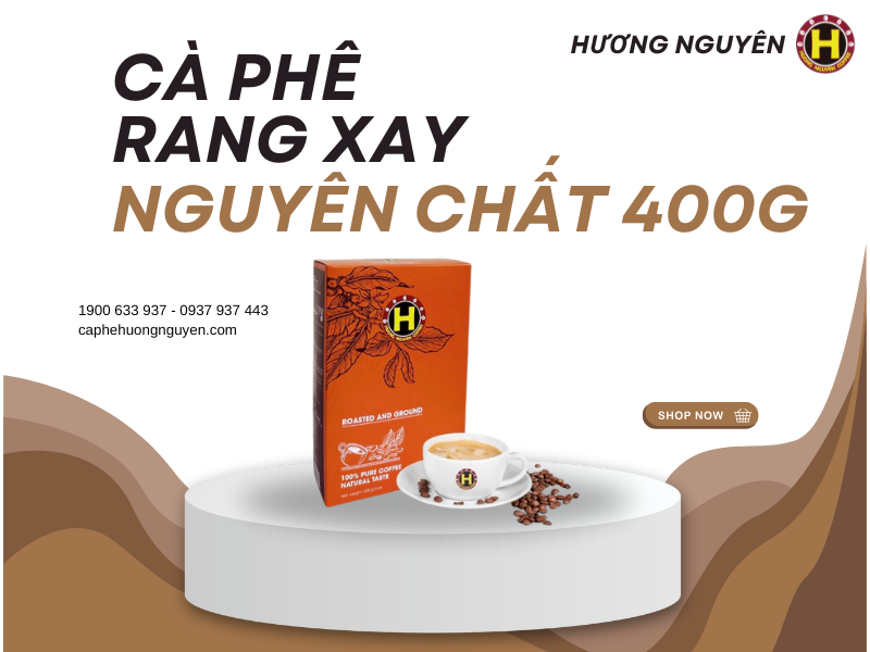 Cà phê rang xay nguyên chất 400g